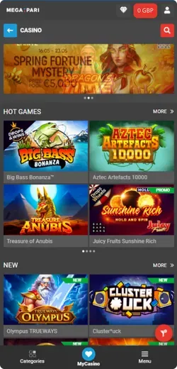 Megapari App Casino