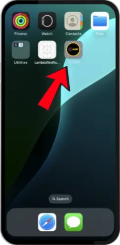 Megapari app icon added to iPhone home screen